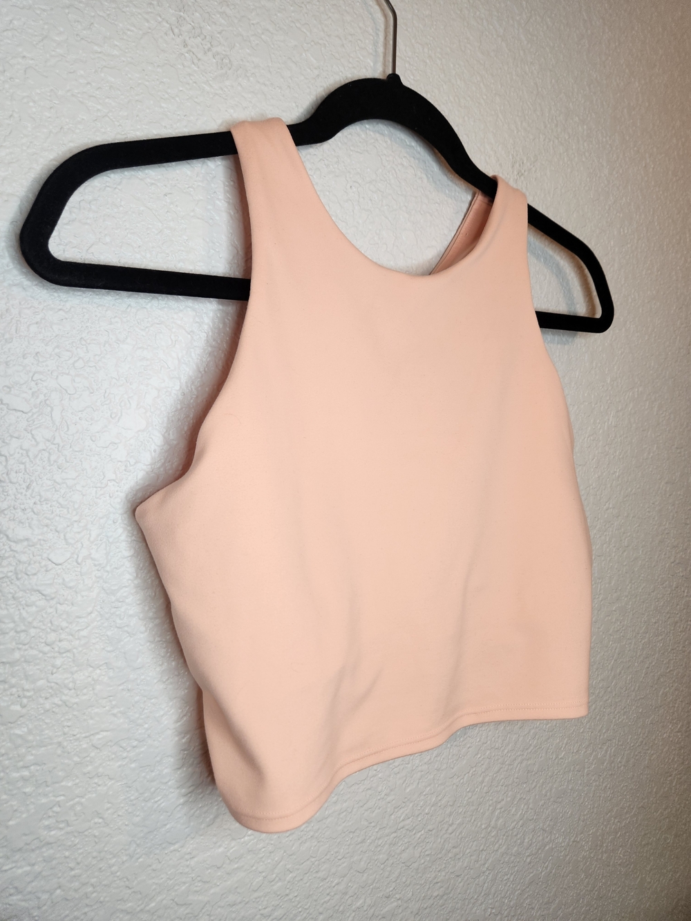 Athleta Conscious Crop Bra Coral Peach Cropped Scoop Neck Tank Top M - Picture 2 of 9
